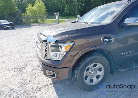 2017 Nissan Titan Platinum Reserve z USA, uszkodzony, nr VIN 1N6AA1E64HN502493